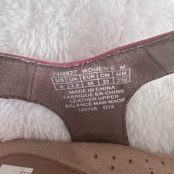 Cobb Hill by Rockport Judson Perforated Slingback Wedge Color Red size 6m - Picture 7 of 9